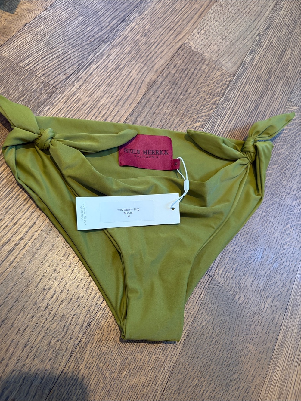 Heidi Merrick Terry Bottom in Frog Green